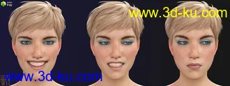 3D打印模型More Genesis 8 Female(s) Expressions & Face aniBlocks的图片