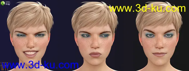 More Genesis 8 Female(s) Expressions & Face aniBlocks模型的图片6