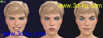 3D打印模型More Genesis 8 Female(s) Expressions & Face aniBlocks的图片