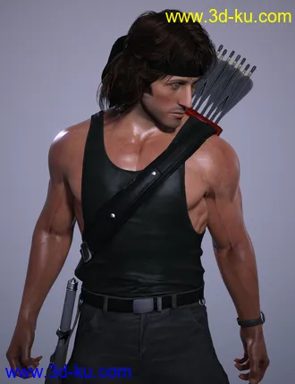 3D打印模型Mortal Kombat 11 Rambo的图片