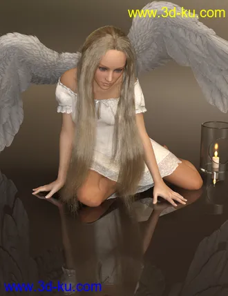 3D打印模型MRL dForce Long Hair for Genesis 8 Female(s)的图片