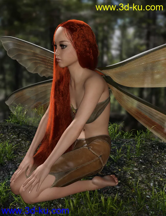 MRL dForce Long Hair for Genesis 8 Female(s)模型的图片5