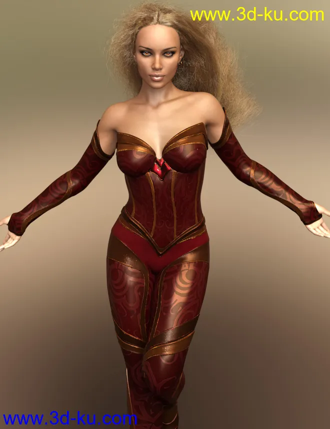 MRL dForce Long Hair for Genesis 8 Female(s)模型的图片6