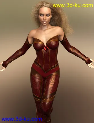 3D打印模型MRL dForce Long Hair for Genesis 8 Female(s)的图片