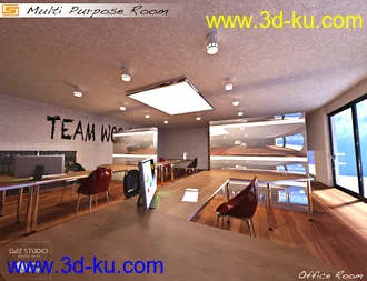 3D打印模型Multi Purpose Room (Meeting Briefing Class Office Room)的图片