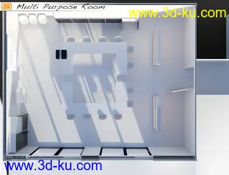 3D打印模型Multi Purpose Room (Meeting Briefing Class Office Room)的图片