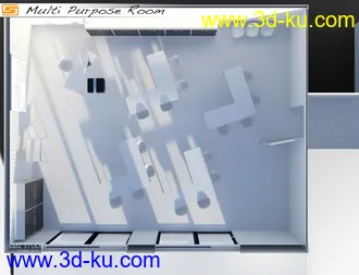 3D打印模型Multi Purpose Room (Meeting Briefing Class Office Room)的图片
