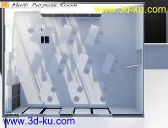 3D打印模型Multi Purpose Room (Meeting Briefing Class Office Room)的图片