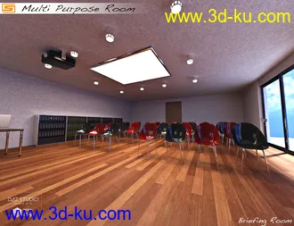 3D打印模型Multi Purpose Room (Meeting Briefing Class Office Room)的图片