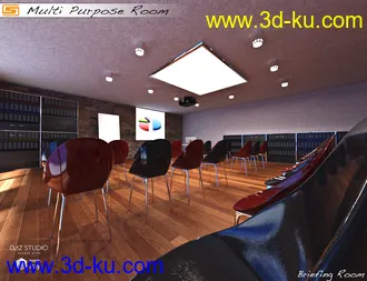 3D打印模型Multi Purpose Room (Meeting Briefing Class Office Room)的图片