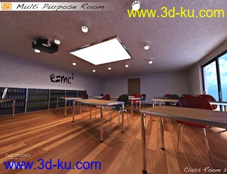 3D打印模型Multi Purpose Room (Meeting Briefing Class Office Room)的图片