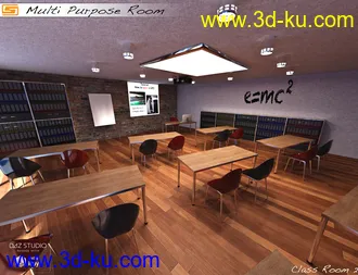 3D打印模型Multi Purpose Room (Meeting Briefing Class Office Room)的图片