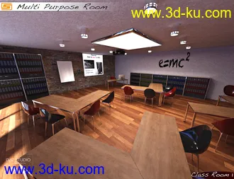 3D打印模型Multi Purpose Room (Meeting Briefing Class Office Room)的图片