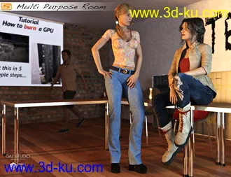 3D打印模型Multi Purpose Room (Meeting Briefing Class Office Room)的图片