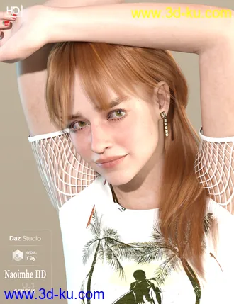 3D打印模型Naoimhe HD For Genesis 8.1 Female的图片