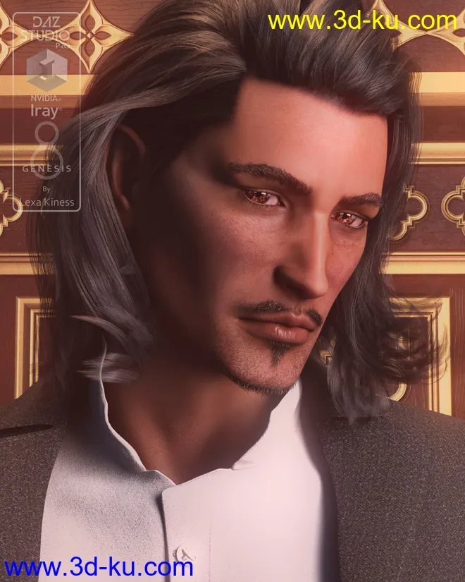 Nathanael for Genesis 8 Male模型的图片1