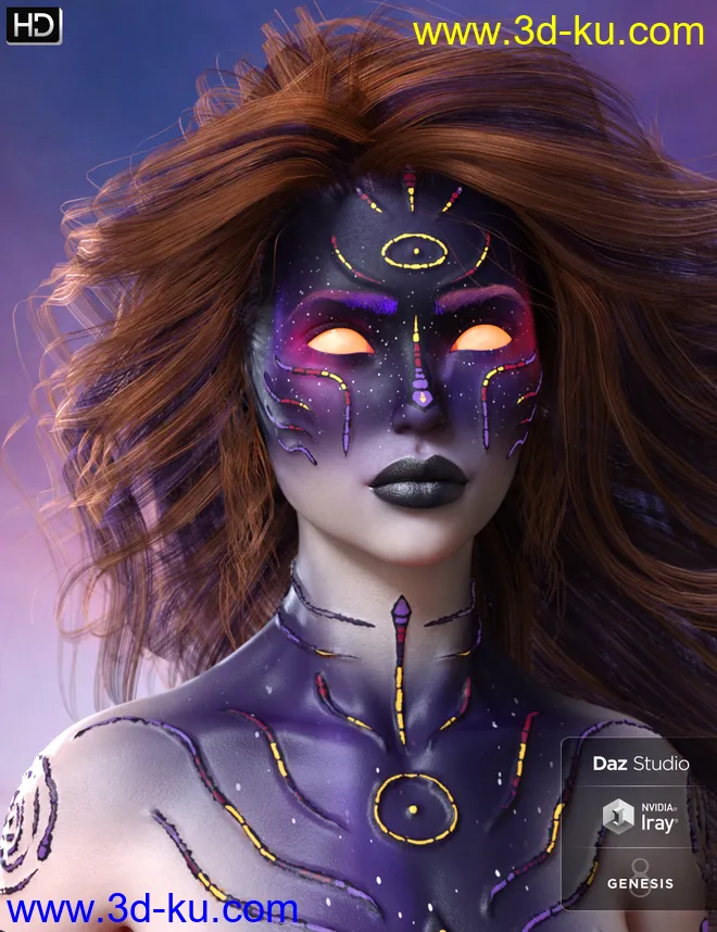 Nebulosa HD for Genesis 8 Female模型的图片1