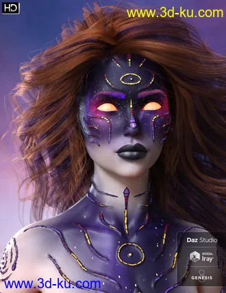 3D打印模型Nebulosa HD for Genesis 8 Female的图片
