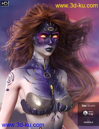 3D打印模型Nebulosa HD for Genesis 8 Female的图片