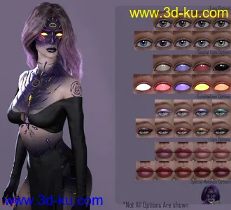 3D打印模型Nebulosa HD for Genesis 8 Female的图片