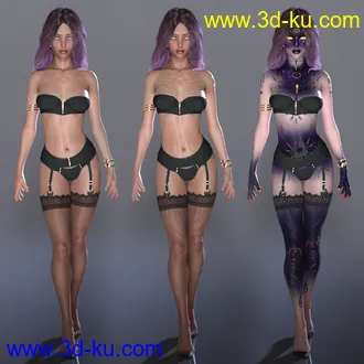 3D打印模型Nebulosa HD for Genesis 8 Female的图片
