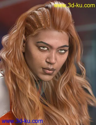 3D打印模型Neona Hair for Genesis 3, 8, and 8.1 Females的图片