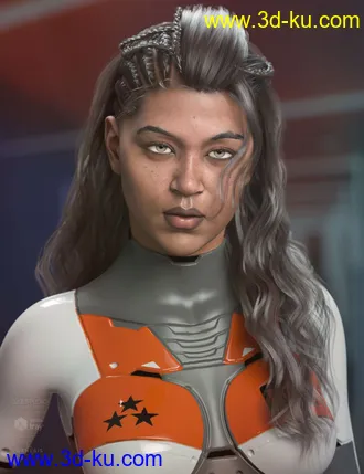 3D打印模型Neona Hair for Genesis 3, 8, and 8.1 Females的图片