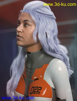 3D打印模型Neona Hair for Genesis 3, 8, and 8.1 Females的图片