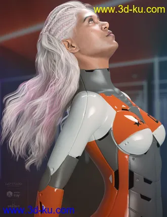 3D打印模型Neona Hair for Genesis 3, 8, and 8.1 Females的图片
