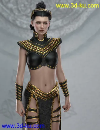 3D打印模型Night Queen Outfit for Genesis 8 Females的图片