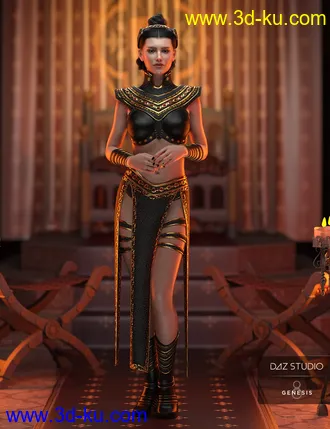 3D打印模型Night Queen Outfit for Genesis 8 Females的图片