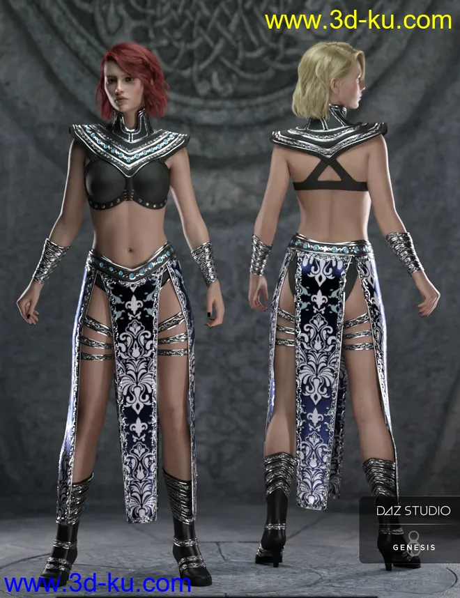 Night Queen Outfit for Genesis 8 Females模型的图片5