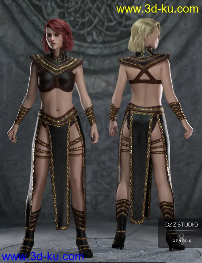 Night Queen Outfit for Genesis 8 Females模型的图片7