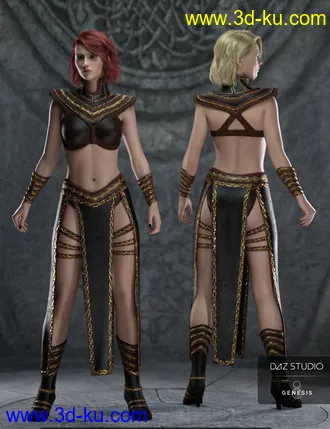 3D打印模型Night Queen Outfit for Genesis 8 Females的图片