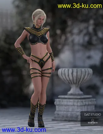 3D打印模型Night Queen Outfit for Genesis 8 Females的图片