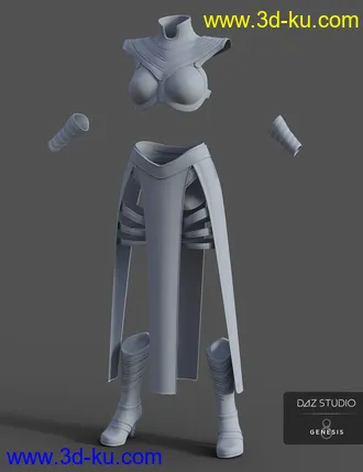 3D打印模型Night Queen Outfit for Genesis 8 Females的图片