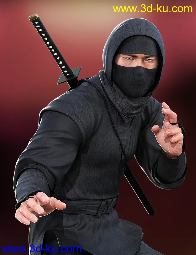 Ninja Animations for Genesis 8模型的图片1