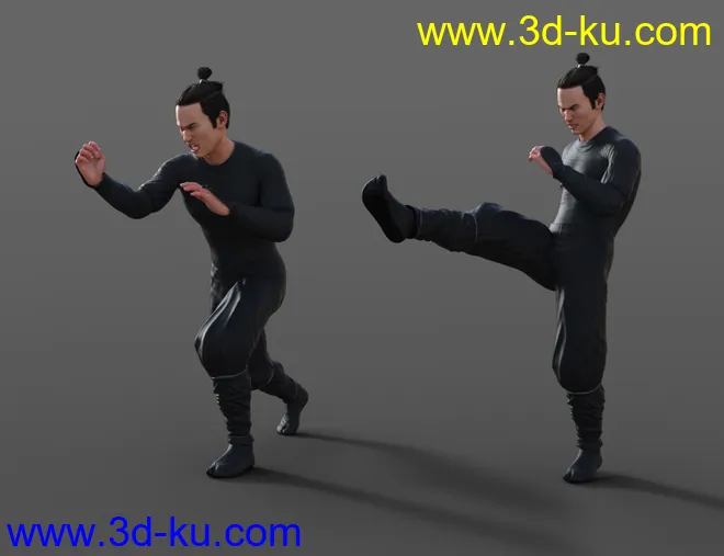 Ninja Animations for Genesis 8模型的图片2