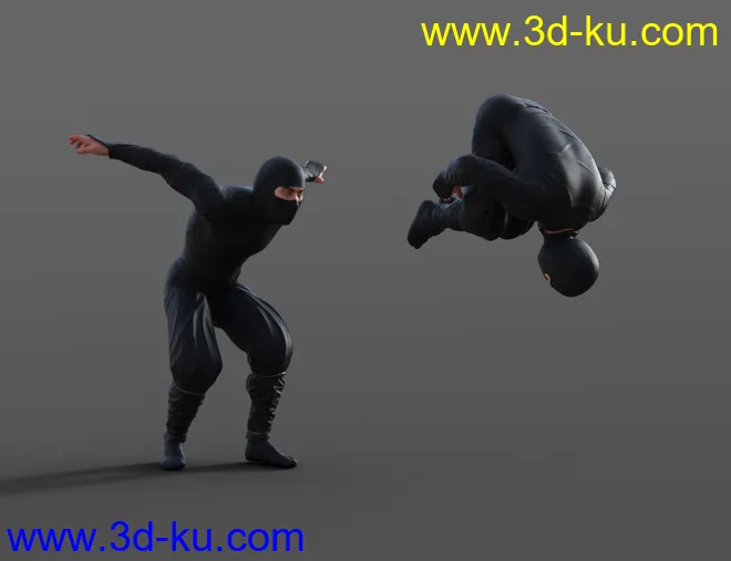 Ninja Animations for Genesis 8模型的图片4