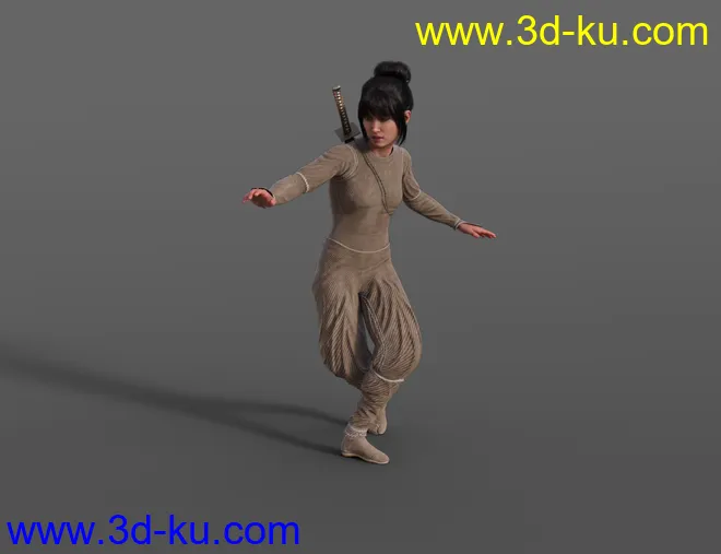 Ninja Animations for Genesis 8模型的图片5