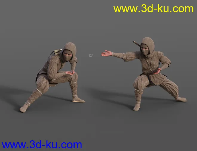 Ninja Animations for Genesis 8模型的图片6