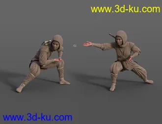 3D打印模型Ninja Animations for Genesis 8的图片