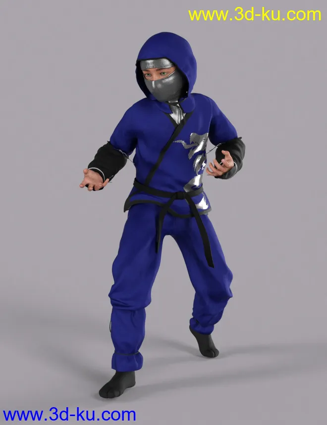 Ninja Kid Outfit Textures模型的图片2