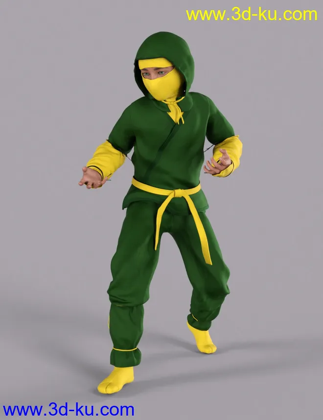 Ninja Kid Outfit Textures模型的图片4
