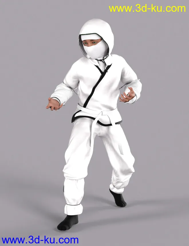 Ninja Kid Outfit Textures模型的图片5