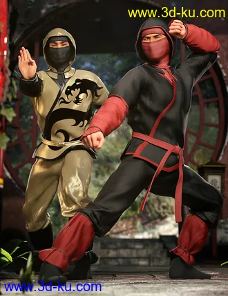 3D打印模型Ninja Kid Outfit Textures的图片