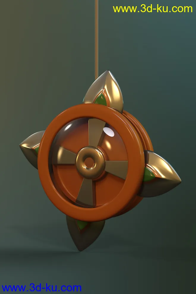 Ninja Yoyo Accessory for Genesis 8 and 8.1 Male模型的图片3