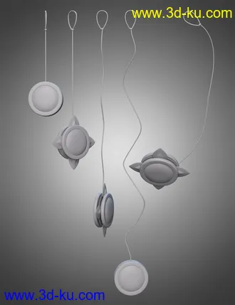 3D打印模型Ninja Yoyo Accessory for Genesis 8 and 8.1 Male的图片