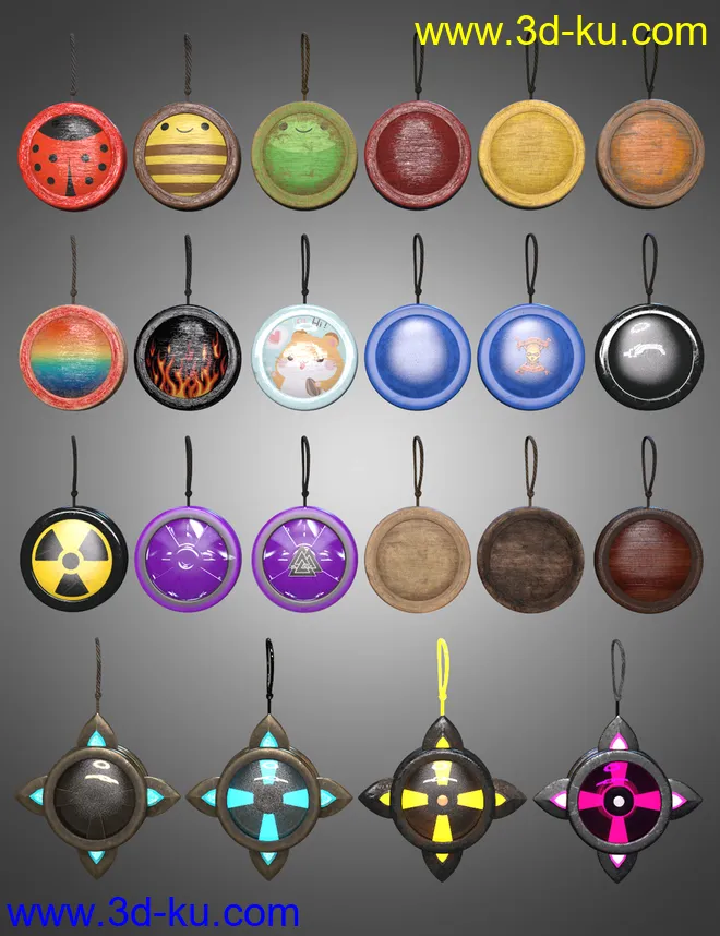 Ninja Yoyo Accessory for Genesis 8 and 8.1 Male模型的图片7