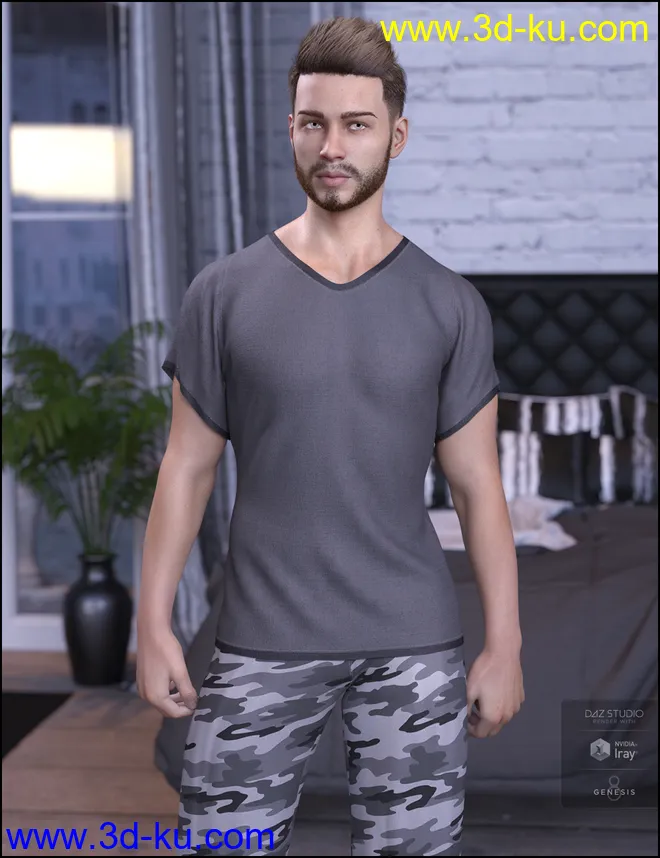 Noel for Genesis 8 Male模型的图片3